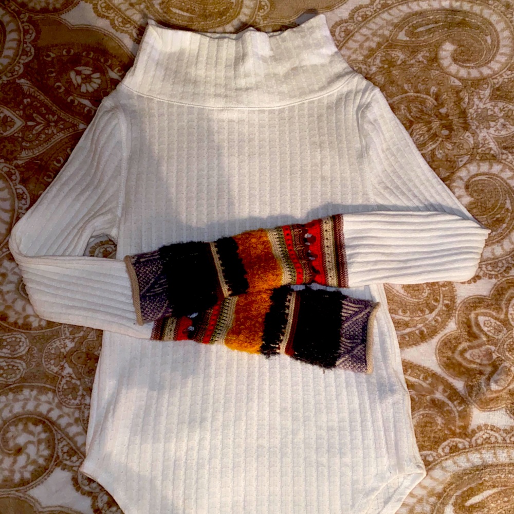 XS free people cuffed thermal/sweater